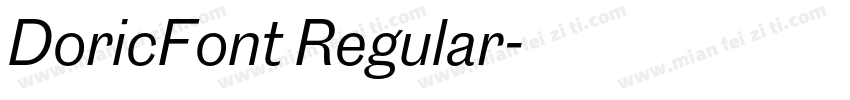 DoricFont Regular字体转换